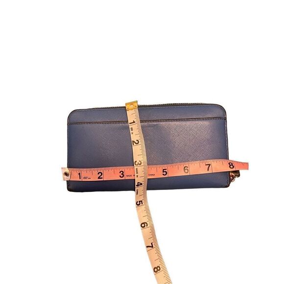 Kate Spade Zip Around Wallet - Blue Leather - Picture 6 of 6